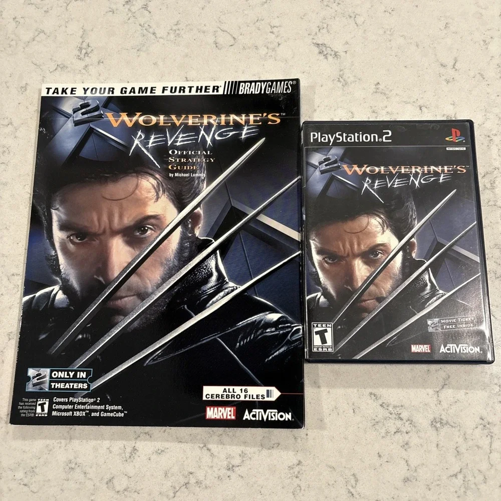Set Wolverines Revenge 2003 Official Strategy Guide & Game‎ Playstation 2 Xbox
